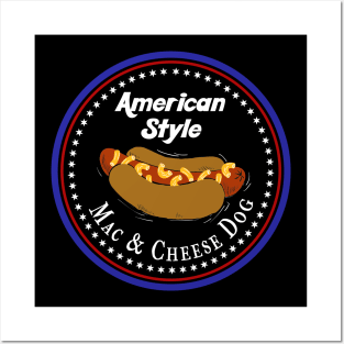 American Style Mac and Cheese Hotdog Posters and Art